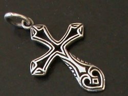 Solid Sterling Silver Cross Pendant