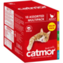 Catmor Multi-pack Assorted Adult Wet Cat Food 10 X 70G