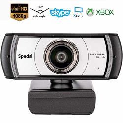Wide Angle Webcam 120 Degree Large View Spedal 920 Pro Video Conference Camera Full HD 1080P Live Streaming Web Cam With Built-in Microphone USB