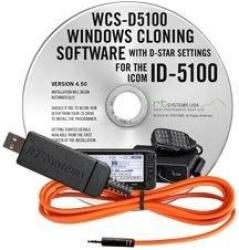WCSD5100-USB-DATA Programming Kit Programming Software And USB-RTS05 Data Cable For Icom ID-5100