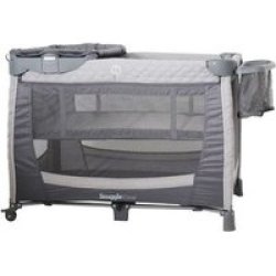 6397 Camp Cot Grey With Changer And Side Storage