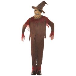 Horrible Pumpkin Scarecrow Adults Cosplay Costumes For Halloween Festival Part