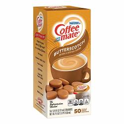 Coffee-mate 68613CT Liquid Coffee Creamer Butterscotch 0.38 Oz MINI Cups 50 BOX 4 Boxes carton 200 Total carton