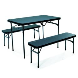 SG-Oztrail Ironside 3PC Picnic Set 250KG Per SEAT 300KG Table Weight - New