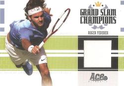 Roger Federer - Ace Authentic 2005 - Rare "grand Slam Champions""jersey Memo" Card Gs1 336 Of 500