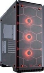 Crystal 570X Windowed Rgb Atx Mid-tower Chassis Red