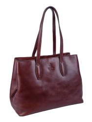 Polo Osaka Leather Multi Shopper Handbag Brown
