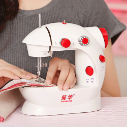 Mini Desktop Auto Winding Electric Sewing Machine Household Double Stitch Sewin