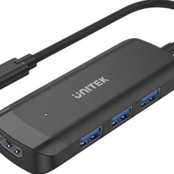 Unitek Type-c To 3-PORT USB3.0 Hub With HDMI H1110B