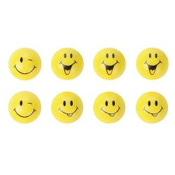 Home-x MINI Happy Smiley Face Emoji Magnets The Perfect Addition To Any Home Yellow Set Of 8