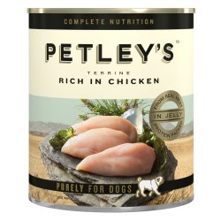 Petleys Adult Dog Food Can Chicken & Vegetables Chicke 775 G
