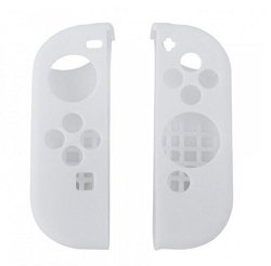 Silicone Protective Skin Soft Shell Case Cover For Nintendo Switch Joy-con Controller Skin White
