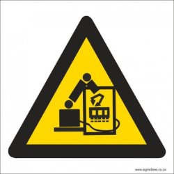 Robotics Hazard Safety Sign WW34