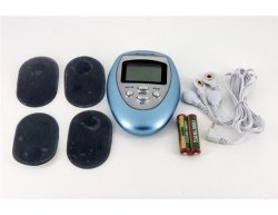 Electronic Muscle Pulse Toner Fitness And Slimming Body Massager System Blue ..