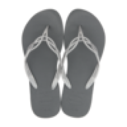 Havaianas Ladies Sandals Flash Sweet Grey Size 37 38