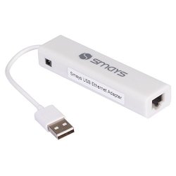 USB 2.0 Ethernet Lan Wired Network Adapter With Otg Hub For Windows 7 8 10 Mac PC Computer Notebook