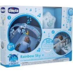 Chicco First Dreams Rainbow Sky 2 In 1 Bed Arch Blue