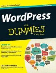 Wordpress For Dummies 6th Edition Hardcover