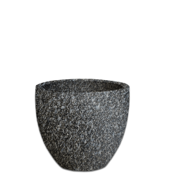 Premium Egg Plant Pot - Small 345MM X 395MM Granite Sealed With Tray