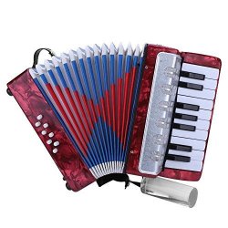 Accordion For Kids Children 17 Key 8 Bass MINI Small Piano S Educational Musical Instrument Rhythm Toys For Amateur Beginners Students Red Blue Green Navy Blue Red