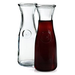 Anchor Hocking 0.5 Liter Glass Wine Carafe Set Of 2