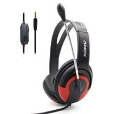Dw Komc S66 Gaming Headphone With MIC 3.5MM Aux For PS4 Xbox One - Red