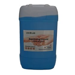 Uni Lab Hand Sanitizing Liquid 5 Litre Bottle 70 Alcohol Content - Each