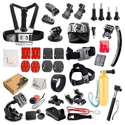 Snt Sports Camera Accessories Kit Gopro HERO5 Session Hero Black Silver 4 3+ 3 2 1 SJ4000 SJ5000 SJ6000 Selfie Stick Pole Tripod Gear Grip Mount Suction Cup Etc