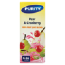 Purity Pear & Cranberry 100% Fruit Juice Blend 6-36 Months 200ML