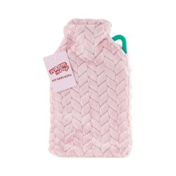 Hot Water Bottle With Cover 2L - Pink