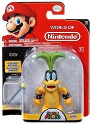 Jakks World Of Nintendo 4" Iggy With Wand Toy Figure