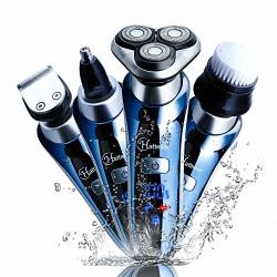Electric Shaver For Men Rotary Shaver Electric Razor Wet Dry 4 In 1 Face Cleaning Brush USB Rechargeable