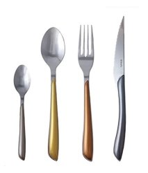Amefa Exclusive Eclat Lustre Metals 16 Piece 4 Person Flatware Canteen Cutlery Set