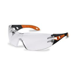 Uvex Pheos Black And Orange Clear Sunglasses