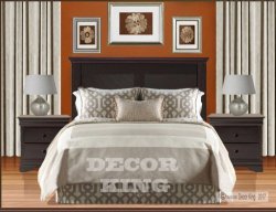 Cyprus Headboard And Two Pedestals