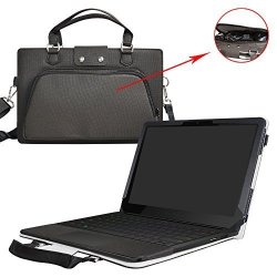 Razer Blade Stealth Case 2 In 1 Accurately Designed Protective Pu Leather Cover + Portable Carrying Bag For Razer Blade Stealth 12.5 & 13.3 Inch Series Gaming Laptop Black