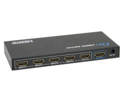 Hdmi Selector 5 Input 1 Output - With Remote Supports 3d 1080p V1.3