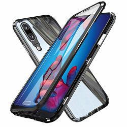 Oihxsetx Compatible For Huawei Honor View 20 Honor V20 Magnetic Adsorption Double Side Tempered Glass Case Ultra-thin Magnetic Metal Frame Full Body Protection