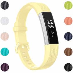 Maledan Compatible With Fitbit Alta Bands Women Men Replacement Band For Fitbit Alta Hr alta ace Large Mellow Yellow