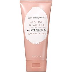 Bath And Body Works Signature Collection Clay Body Scrub With Natural Essential Oils Almond & Vanilla