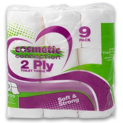 Toilet Paper 2 Ply 200 Sheets 9 Pack