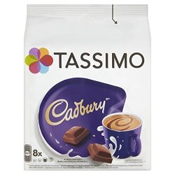 Tassimo Cadbury Hot Chocolate Drink 16 Discs 8 Servings Pack Of 5 Total 80 Discs 40 Servings