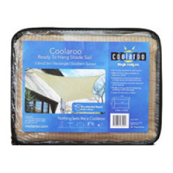 Coolaroo Ready to Hang Shade Sail Rectangle 2m x 3m Southern Sunset