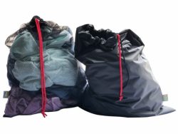 Camp Cover Laundry Bags Netting Taffeta 2-SET Black Livestainable