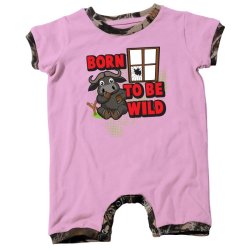 Sniper Africa Hunting Clothes Sniper Africa Born To Be Wild Baby Grower-pink