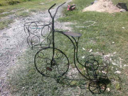 Metal Garden Ornament. Bicycle.
