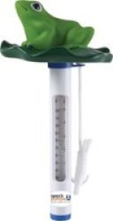 - Frog On Lotus Thermometer
