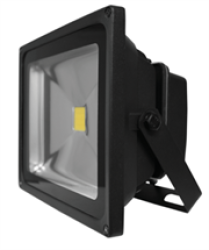 Luceco LED Floodlight - 30W - LFL30W50B05-01 - Black Body 0.5M - 2150 Lumens - 30000HRS  halogen Equivalent: 300 Watt  beam Angle: 120°  instant