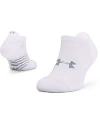 Unisex Ua Armour Dry Run No Show Socks - WHITE-100 Sm