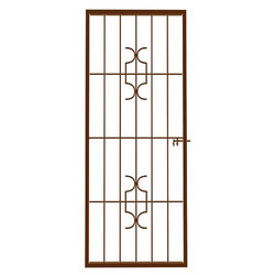 Homestyle Shootbolt Security Gate White - Bronze 700mm X 1950mm